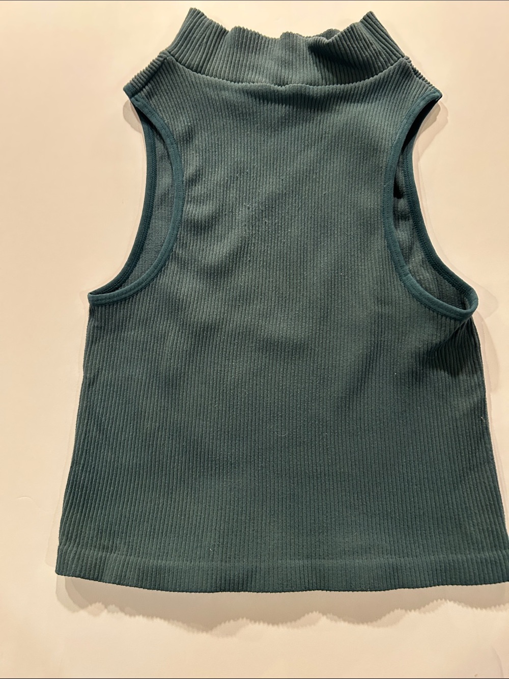 By Together Ribbed Mock Neck Tank Top - Teal